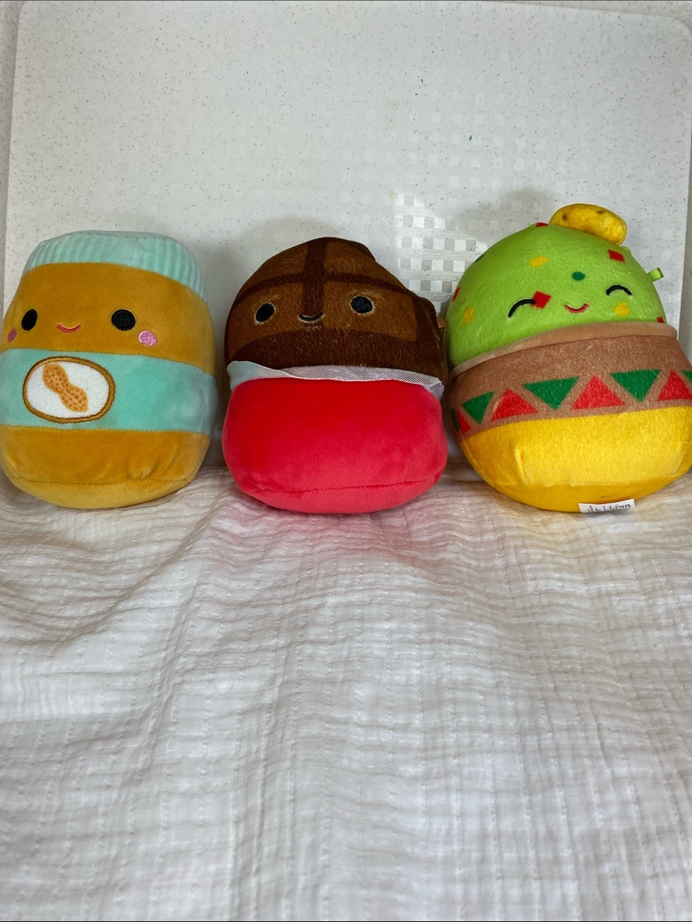Three pack food squishmallows set